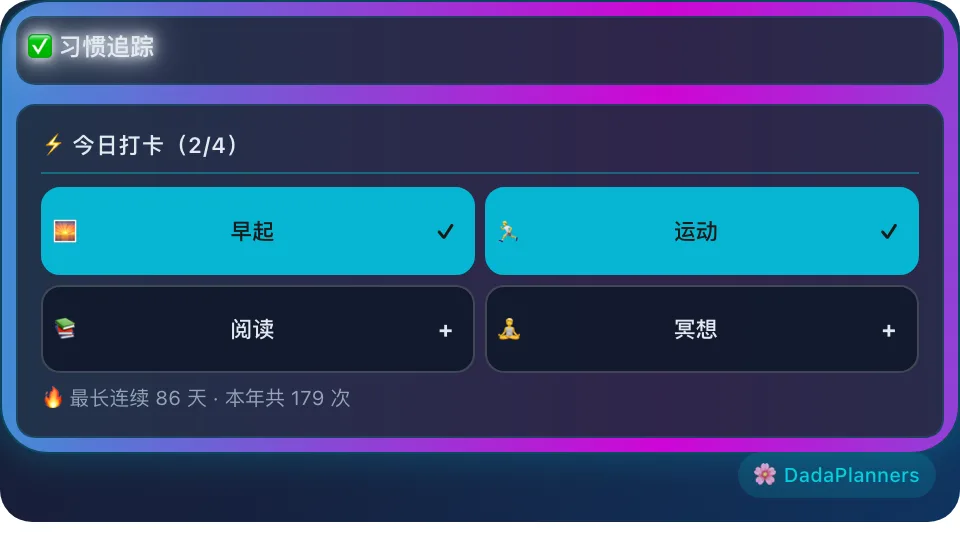 习惯追踪
